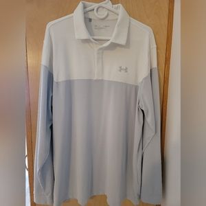 Mens Xl Under Armour long sleeve  polo. Like new!